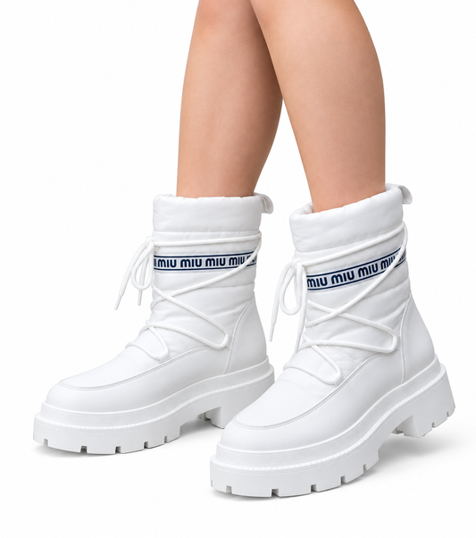 Miu Miu puffer boots